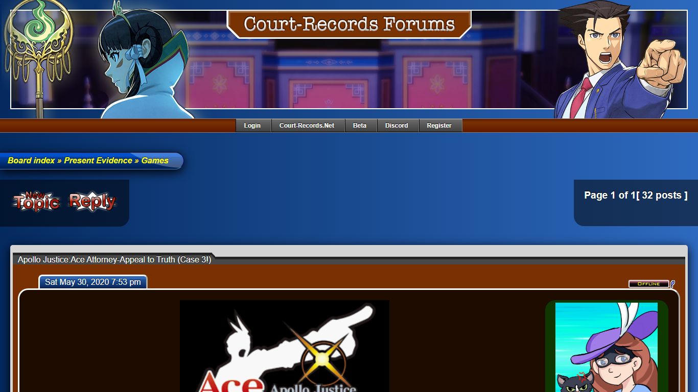 Apollo Justice:Ace Attorney-Appeal to Truth (Case 3!) : Games